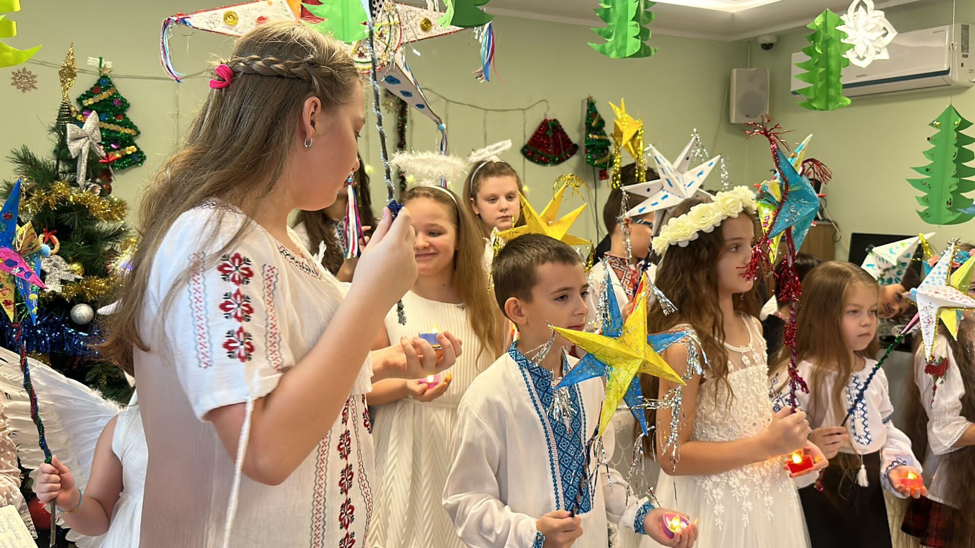 A Christmas play in JRS Romania with children who fled Ukraine amidst the invasion of Ukraine by Russia.